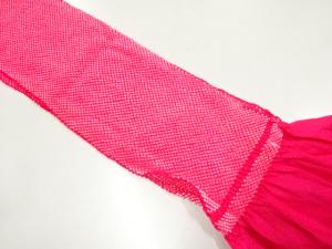 正絹　絞り　帯揚げ